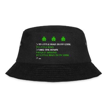 99 Little Bugs In The Code Programmer Software - Bucket Hat - black - Front - Lela (165cm)