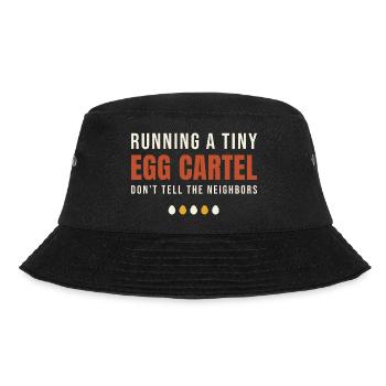 Running A Tiny Egg Cartel - Bucket Hat - black - Front - Lela (165cm)
