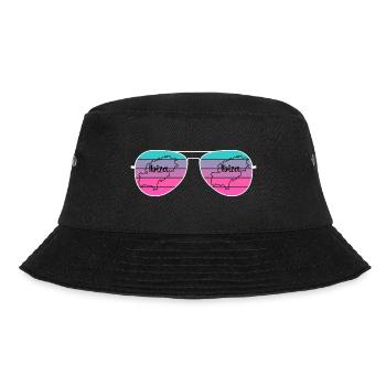 Sonnenbrille mit Landkarte von der Insel Ibiza - Bucket Hat - Schwarz - Vorne - Lela (165cm)