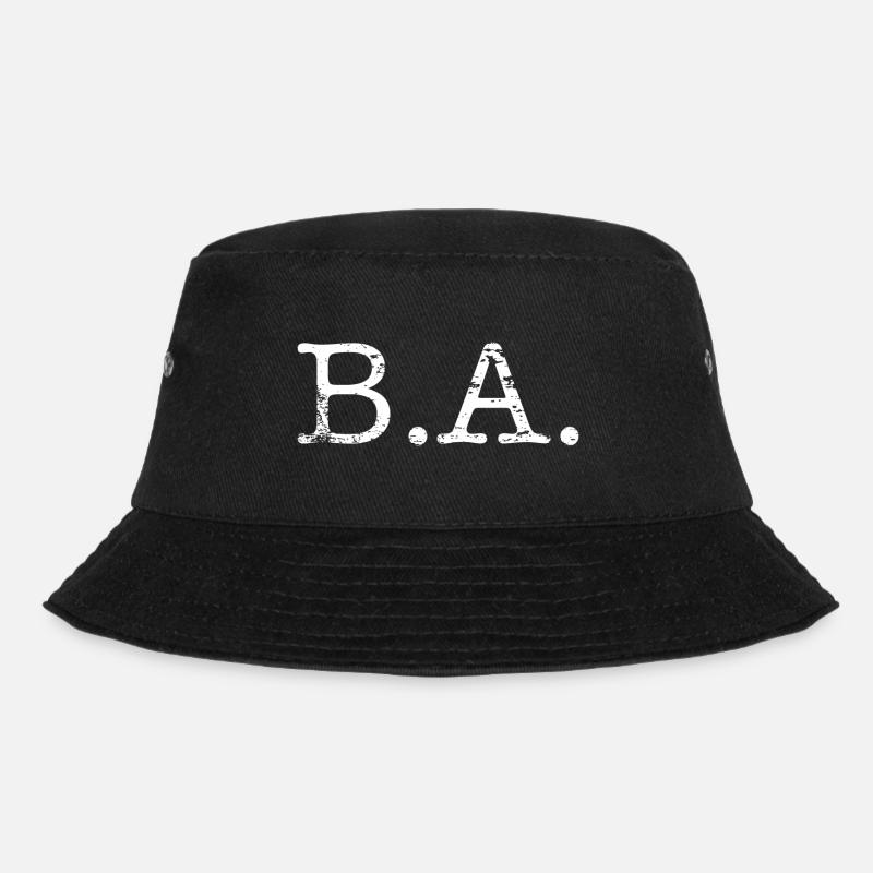 B.A. - Bachelor of Arts - Bucket Hat - Schwarz