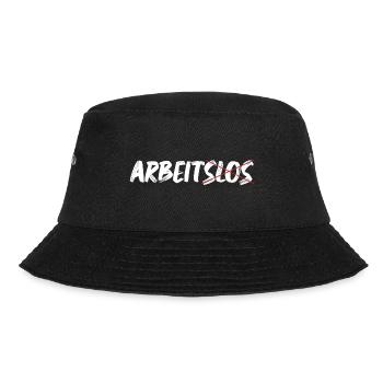 Lustige Arbeiter Sprüche über nicht Arbeitslos - Bucket Hat - Schwarz - Vorne - Lela (165cm)