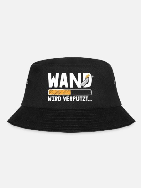 Stuckateur Wand verputzen Verputzer - Bucket Hat - Schwarz