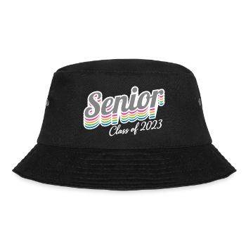 Senior Class Of 2023 Retro Graduation Party Geschenk - Bucket Hat - Schwarz - Vorne - Lela (165cm)