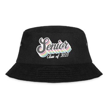 Senior Class Of 2023 Retro Graduation Party Geschenk - Bucket Hat - Schwarz - Vorne - Lela (165cm)