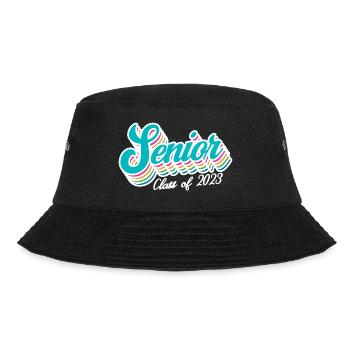 Senior Class Of 2023 Retro Graduation Party Geschenk - Bucket Hat - Schwarz - Vorne - Lela (165cm)