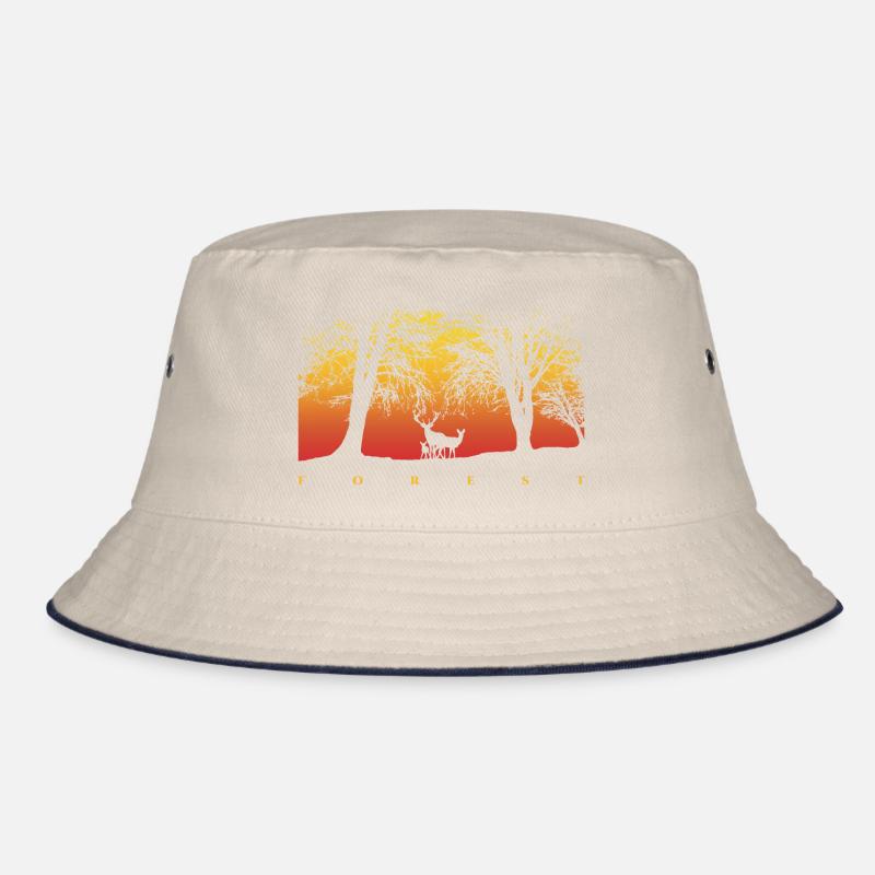 Forest Sunset Sunrise Graphic Bucket Hat