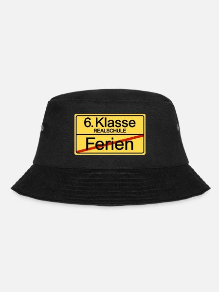 6. Klasse Sechstklässler Schulkind Realschule - Bucket Hat - Schwarz