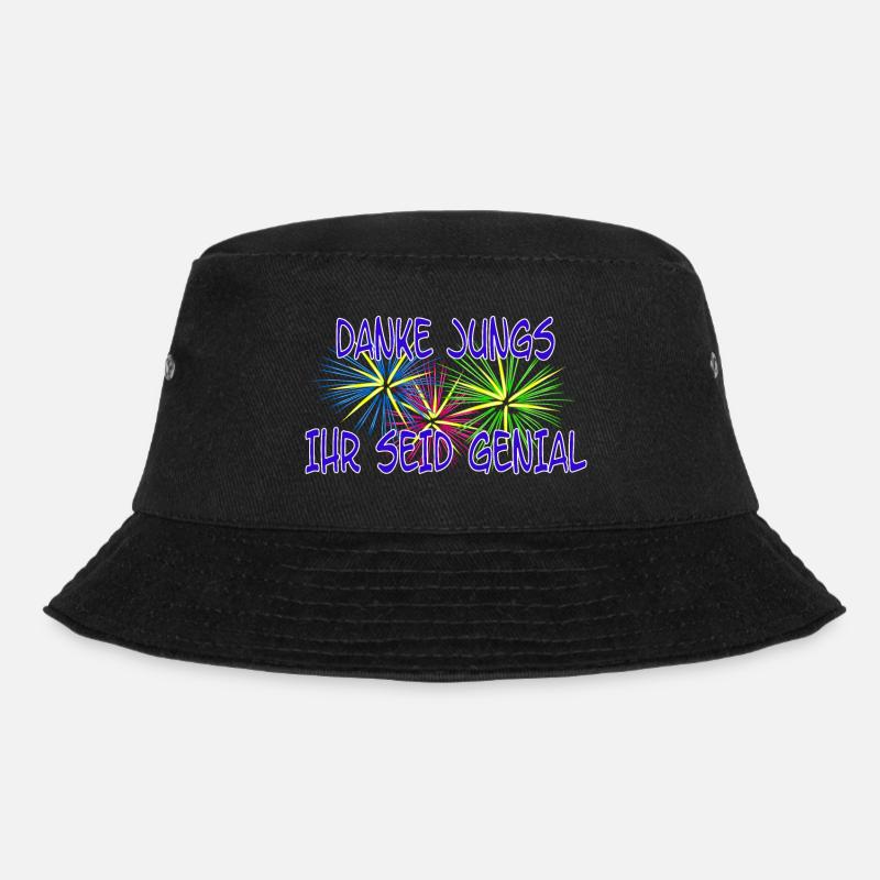 DANKE JUNGS - IHR SEID GENIAL - Bucket Hat - Schwarz