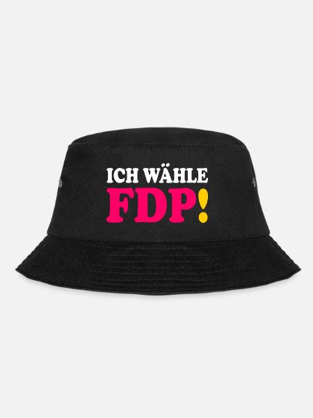 Fdp - ich wähle fdp - Bucket Hat - Schwarz