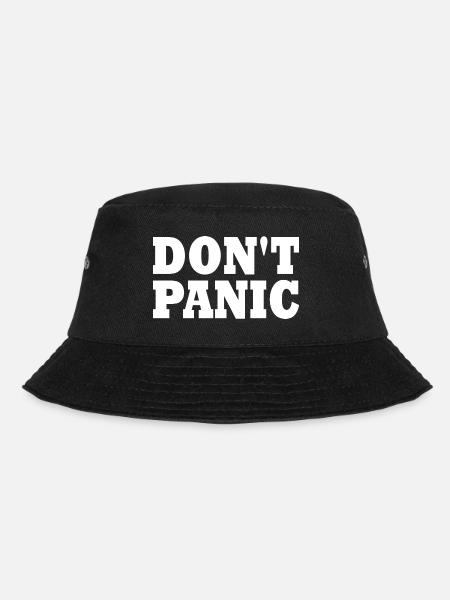 don't panic - Bucket Hat - Schwarz