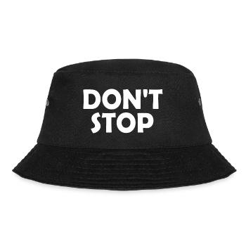 Dont stop - Bucket Hat - Schwarz - Vorne - Lela (165cm)