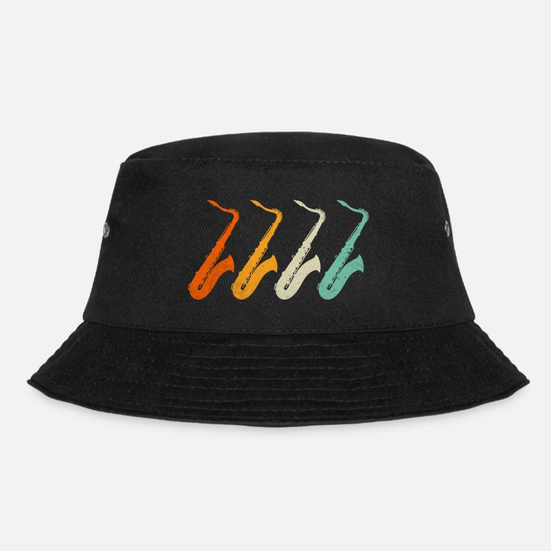 Saxophon Saxophon Saxophon - Bucket Hat - Schwarz