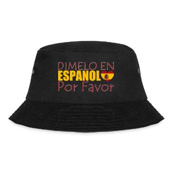 Spanisch Spanisch Lehrer Sprache - Bucket Hat - Schwarz - Vorne - Lela (165cm)