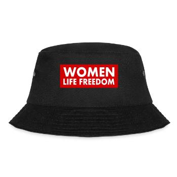 Women life freedom - Bucket Hat - Schwarz - Vorne - Lela (165cm)