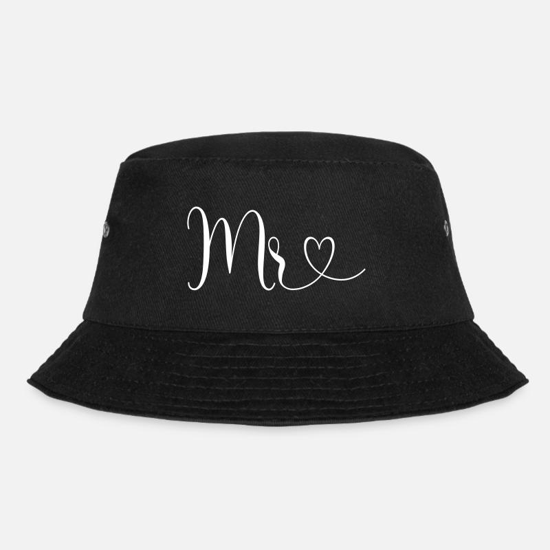 Mr Heart personalisierbar - Bucket Hat - Schwarz