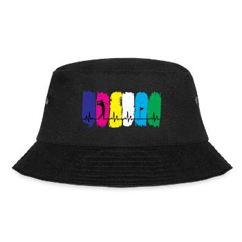 Golf Heartbeat - Bucket Hat - black - Front - Lela (165cm)