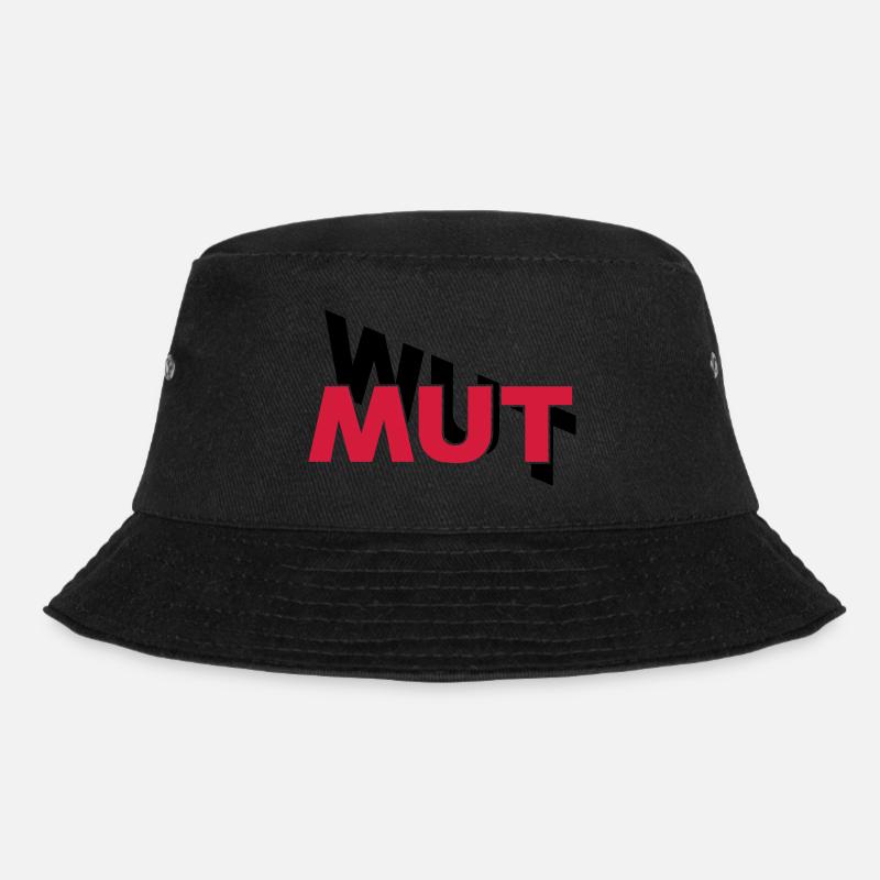 Mut hilft gegen Wut - Bucket Hat - Schwarz