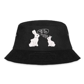 Hase mein Po tut weh! Oster Geschenk Hasi - Bucket Hat - Schwarz - Vorne - Lela (165cm)