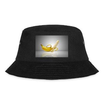 schwebende Banane - Bucket Hat - Schwarz - Vorne - Lela (165cm)