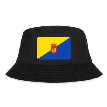 GRAN CANARIA FLAG round corner 400 dpi - Bucket Hat - black - Front - Lela (165cm)