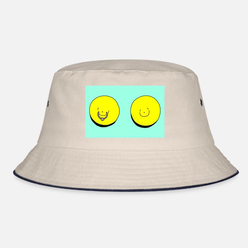 lemon piercing turquoise Bucket Hat