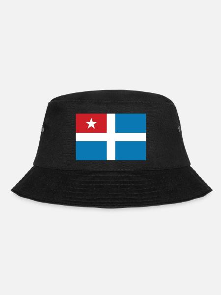 Kreta Flagge Reise Geschenk - Bucket Hat - Schwarz