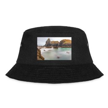 Kynance Cove (Porth Keynans) Coastline The Lizard - Bucket Hat - Schwarz - Vorne - Lela (165cm)
