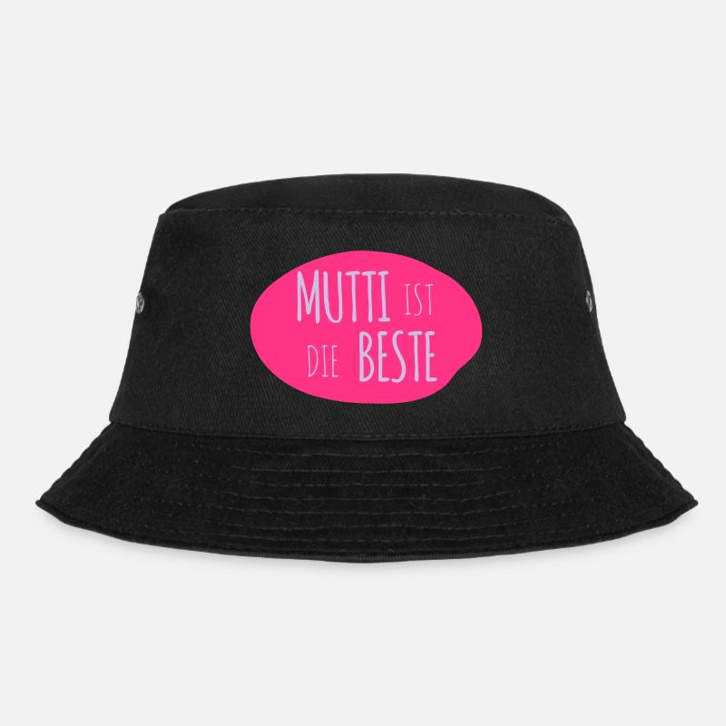 Mutti ist die Beste 2c - Bucket Hat - Schwarz