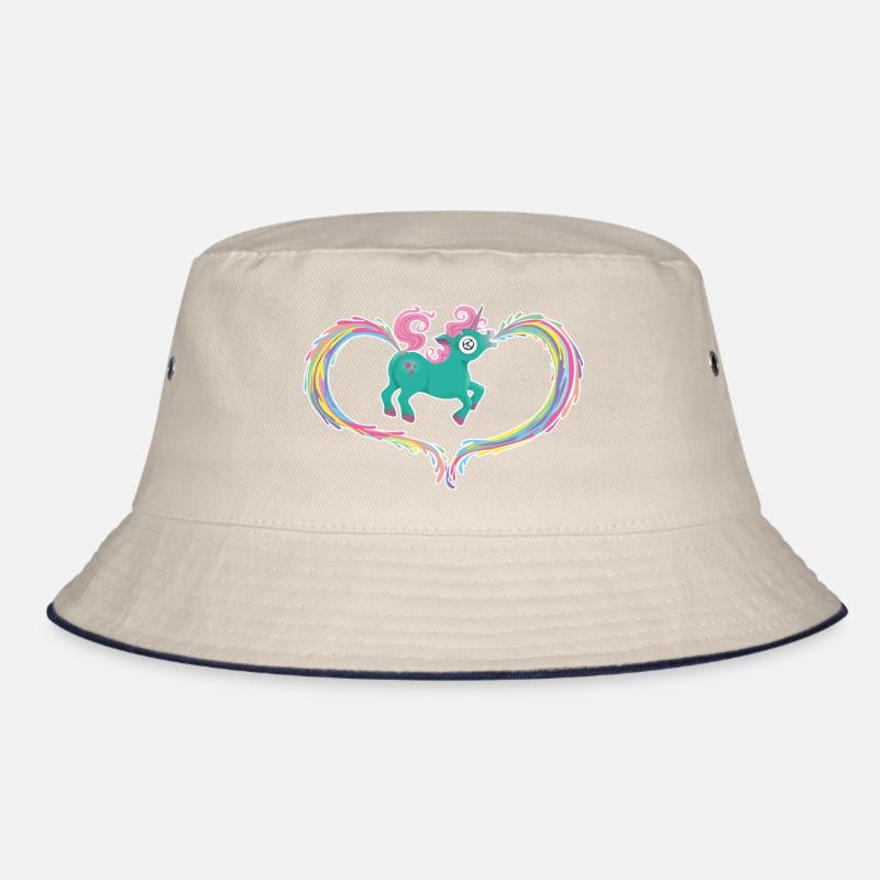 Einhorn Kotze Kacke Regenbogen Bucket Hat