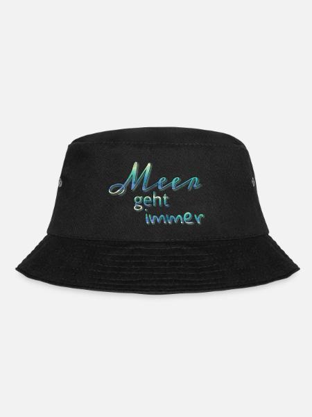 Meer geht immer - Bucket Hat - Schwarz