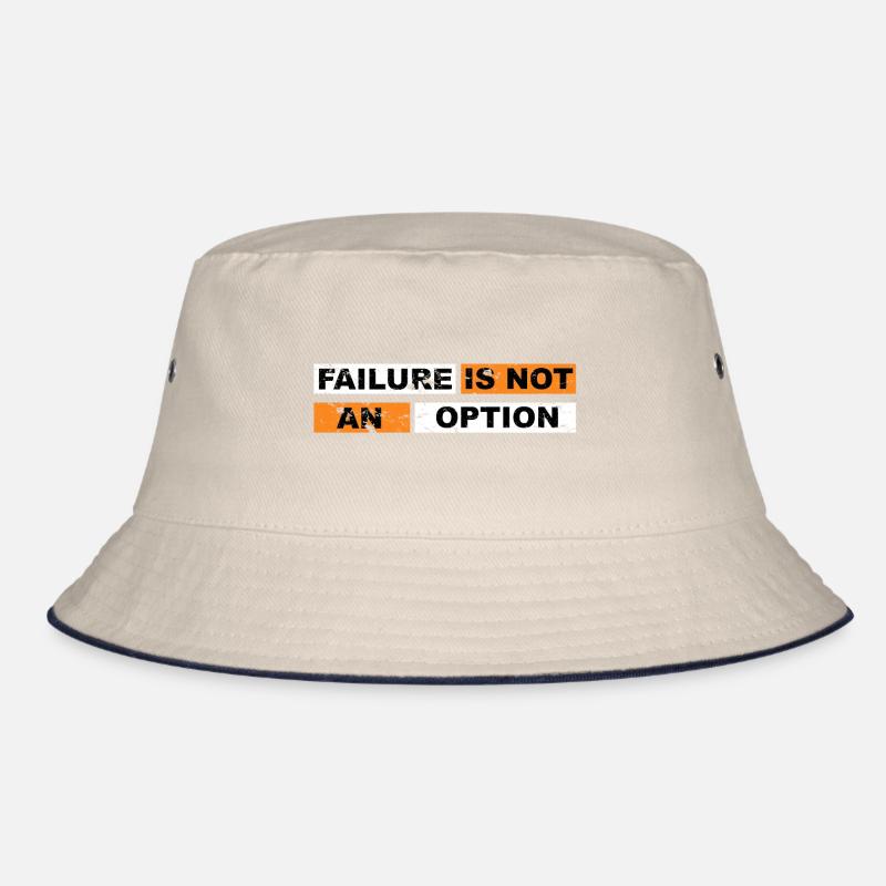 Failure is not an Option Mindset Motivation Bucket Hat