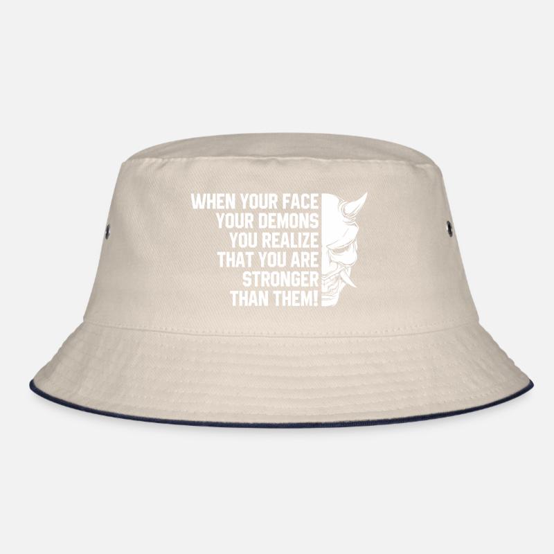 Dämonen-Zitat Bucket Hat
