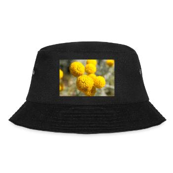Lavender cotton or gray santolina holy herb - Bucket Hat - black - Front - Lela (165cm)