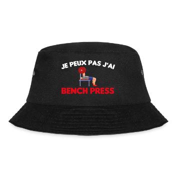Cadeau drôle powerlifting développé couché - Bob - noir - Devant - Lela (165cm)