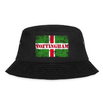 Nottingham Vintage - Bucket Hat - Schwarz - Vorne - Lela (165cm)