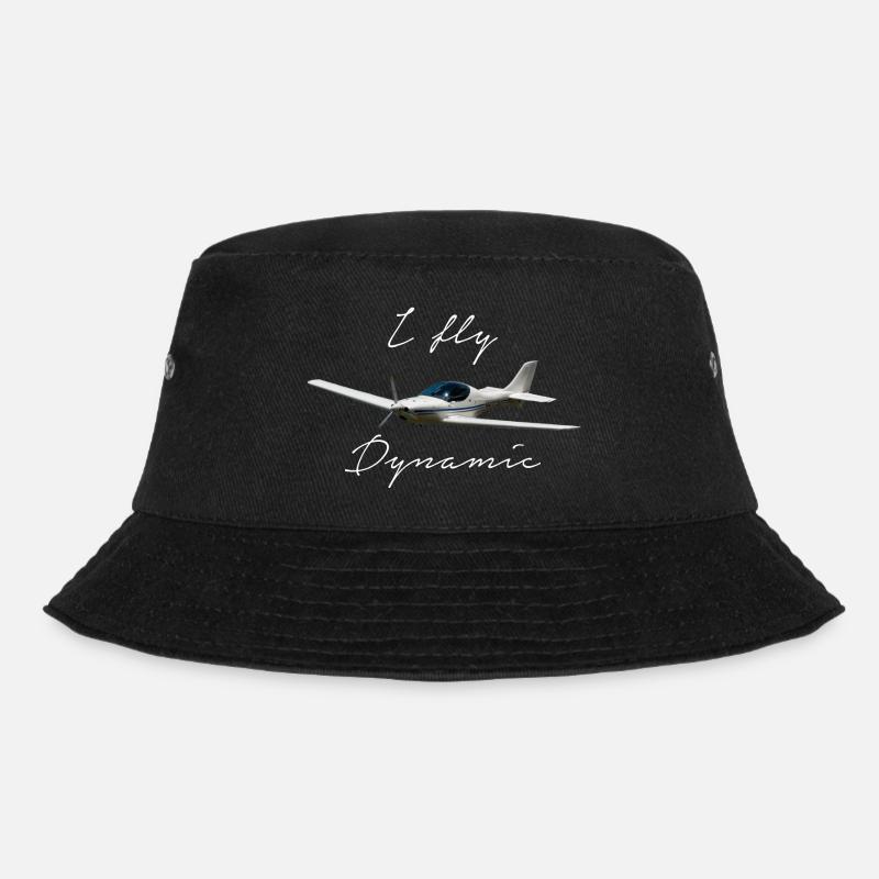 I fly Dynamic WT9 Ultraleichtflugzeug - Bucket Hat - Schwarz