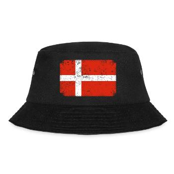 Denmark Flag Scandinavia Danish Flag Travel - Bucket Hat - black - Front - Lela (165cm)