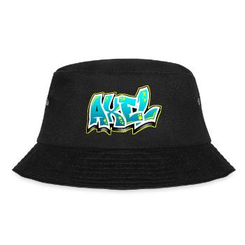 Graffiti Name Axel - Bucket Hat - Schwarz - Vorne - Lela (165cm)