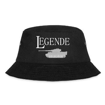 Panzer Legende Deutsche Raubkatzen - Bucket Hat - Schwarz - Vorne - Lela (165cm)