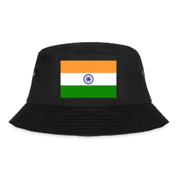 India flag - Bucket Hat - Schwarz - Vorne - Lela (165cm)