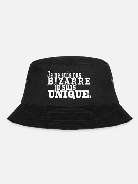 Humour drôle je ne suis pas bizarre je suis unique - Bob - noir