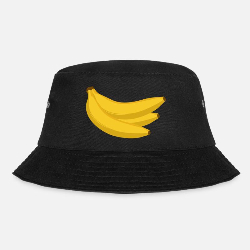 Bananen - Bucket Hat - Schwarz