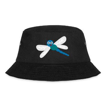 Libelle - Bucket Hat - Schwarz - Vorne - Lela (165cm)