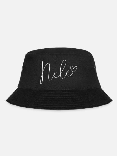 Nele Vorname Name Namenstag - Bucket Hat - Schwarz