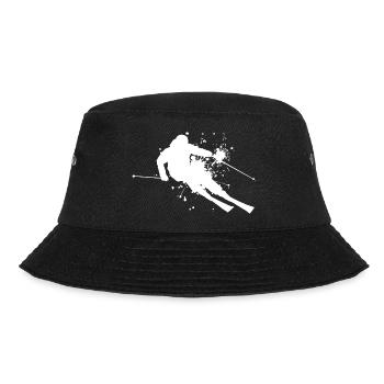 Freestyle Skiers Men Skiing Skiing Skiing - Bucket Hat - black - Front - Lela (165cm)