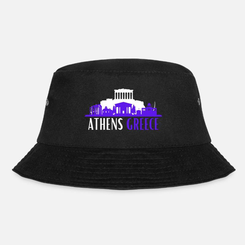 Athènes Grèce, parthénon, skyline de landma emblématique - Bob - noir