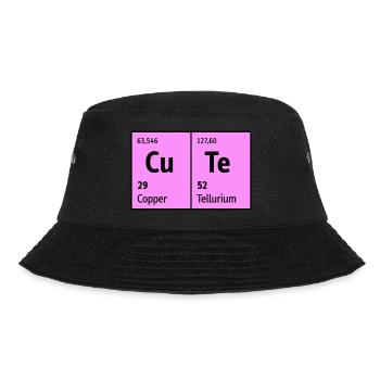 Periodic table of the elements CuTe cute cute nice - Bucket Hat - black - Front - Lela (165cm)