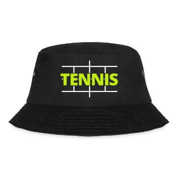 tennis / tennis / tennis player / tennis game - Bucket Hat - black - Front - Lela (165cm)