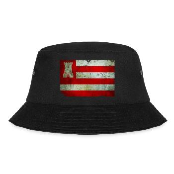 T-Shirt Flagge von Alkmaar Grunge Effekt Nederland - Bucket Hat - Schwarz - Vorne - Lela (165cm)