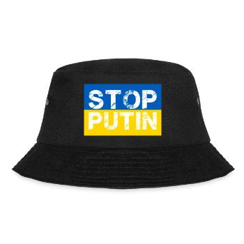 Arrêtez Poutine Guerre d’Ukraine - Bob - noir - Devant - Lela (165cm)